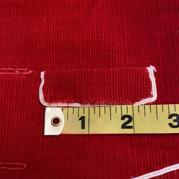 Vintage Buttons & Red corduroy Unisex Childs Vest - Picture 9 of 13